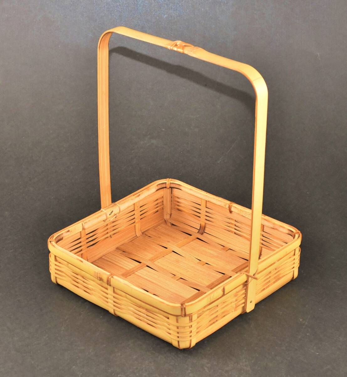 ■楠廸庵■茶道具 竹莨盆 干菓子器 紙箱入拍卖