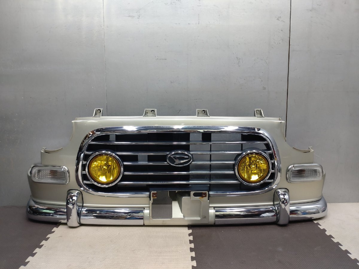■ミラジーノ●フロントバンパー 52119-97205 T17 イエローフォグ メッキパネル付□L700S L710S(29771/12-1)拍卖