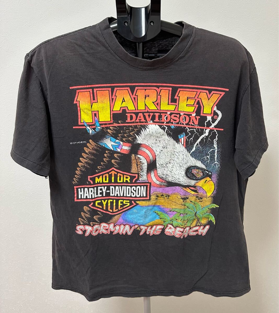 harley davidson Tシャツ イーグル ビンテージ アメカジ 半袖 古着 vintage 80s 90s ハーレーダビットソン ハーレー キムタク拍卖