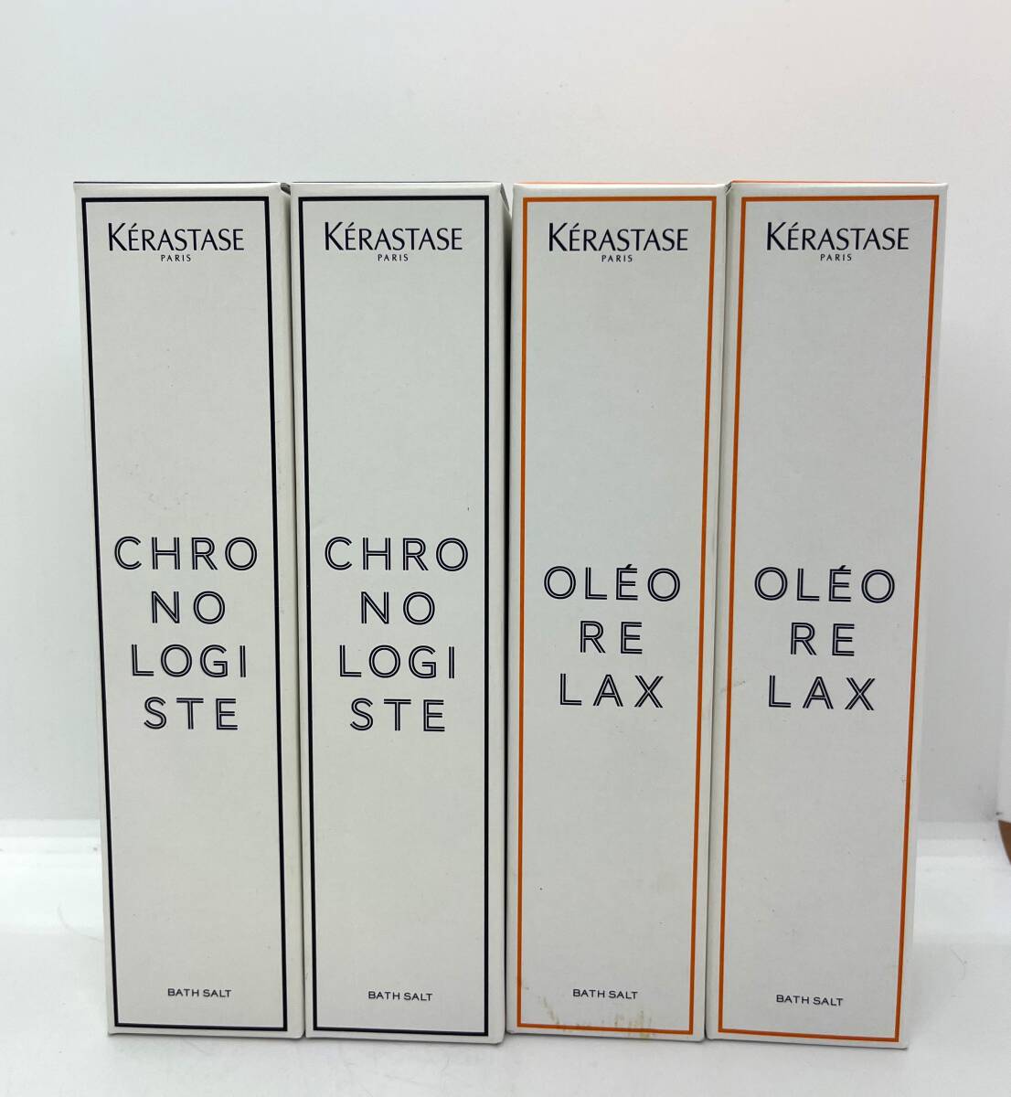 【未使用品】ケラスターゼ オリジナル バスソルト370g 4個セット 2種類の香り バスタイム 半身浴 入浴/558⑦1545拍卖