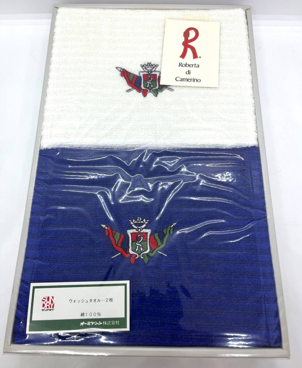【未使用品】Roberta di Camerino ロベルタ デ カメリオ ウォッシュタオル2枚セット 家庭用品 タオル/574④1576拍卖