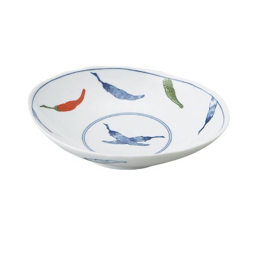 大東亜窯業 錦唐辛子 19.5cm楕円深皿 AM-NTO60DF拍卖