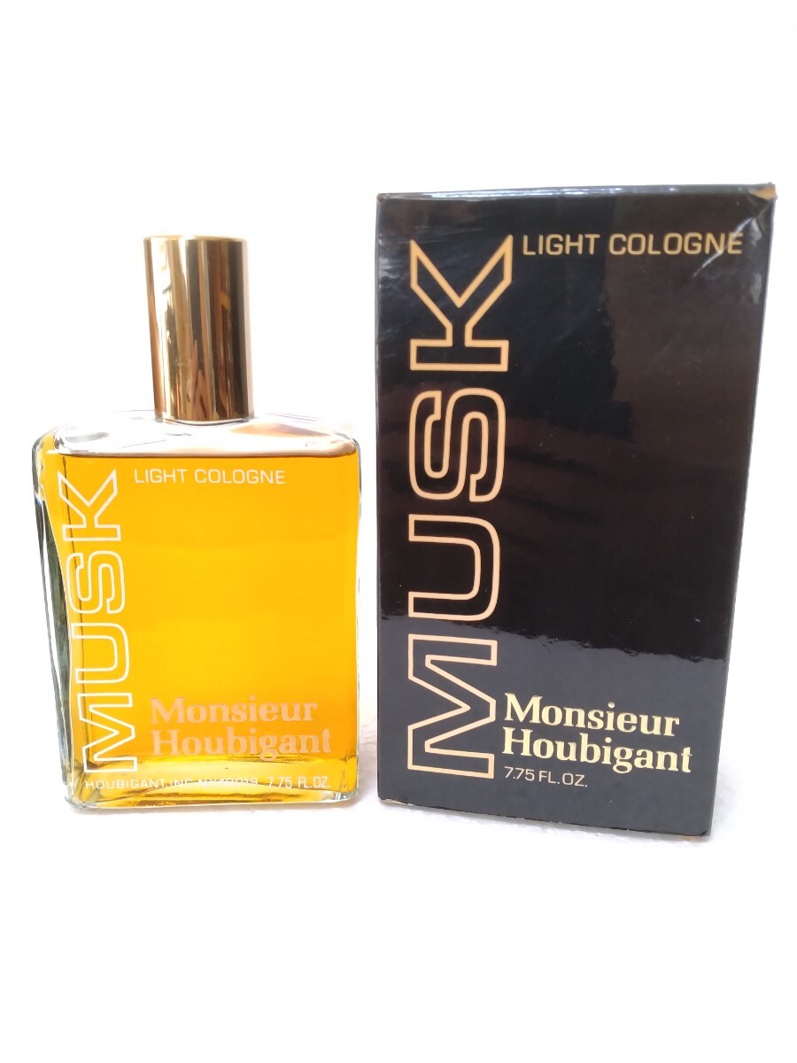 ムッシュ ウビガン ムスク ライトコロン 7.75FL.OZ (大きいサイズ、200ml以上位) Monsieur Houbigant MUSK LIGHT COLOGNE 送料無料拍卖