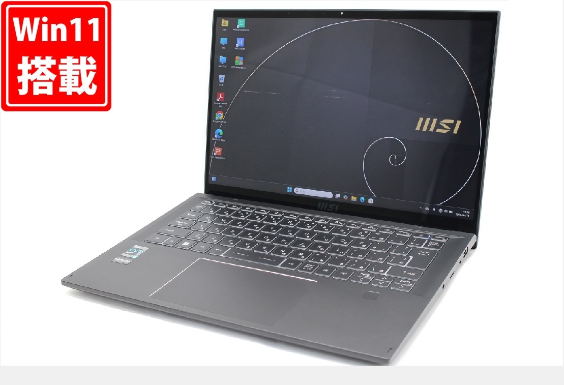 中古訳有 2.8K対応 14型 MSI Summit-E14FlipEvo Win11 12コア 第12世代 i7-1280P 16GB NVMe 512GB カメラ Wi-Fi6 Office付き 管:1862w拍卖