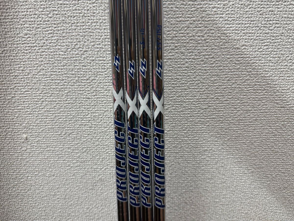 希少 ProjectX LZ 5.5 #7-Pw 4本セット トゥルーテンパー True Temper プロジェクトエックス アイアン用拍卖