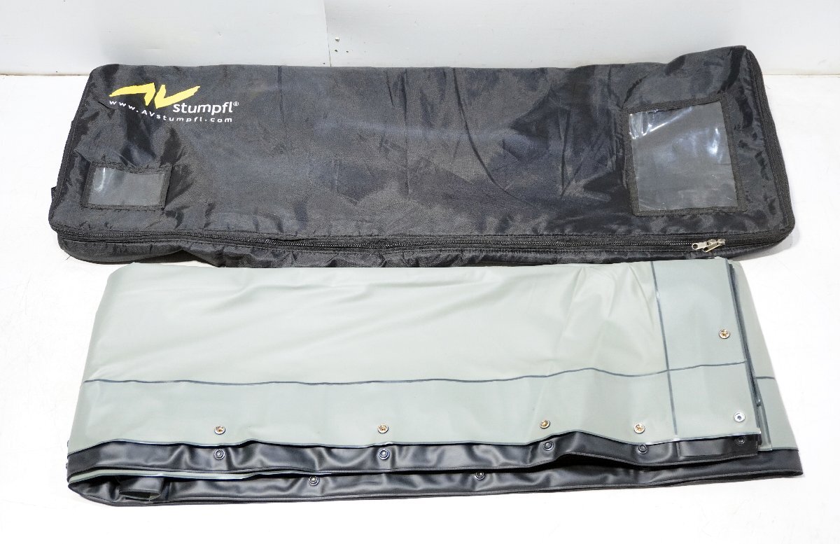 140☆KIKUCHI PROJECTION SCREEN AV Stumpfl スタンフル 大型 スクリーン 生地のみ S64R-250HDCS リア 573×331 16:9◇3Y-842拍卖