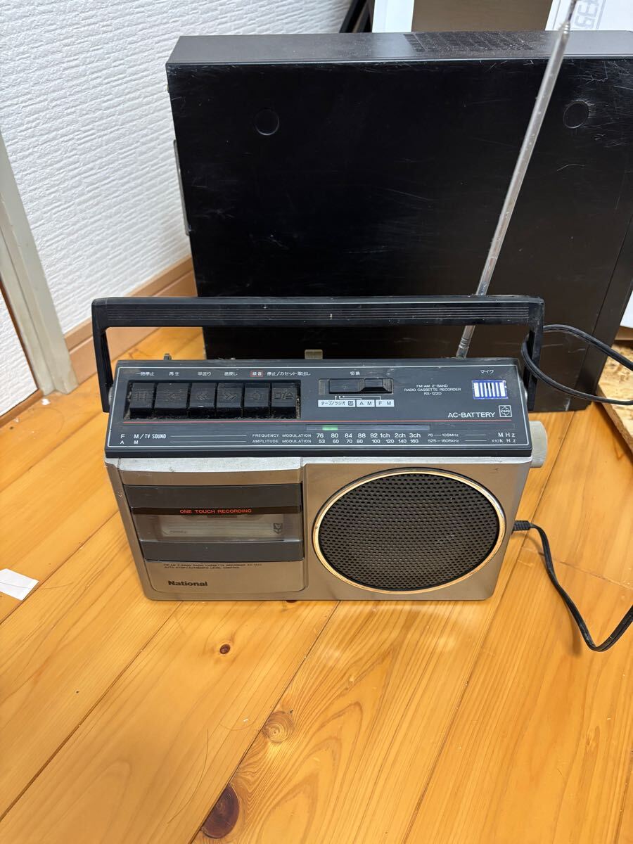 【昭和レトロ】National ラジカセ RX-1220 FMラジオ動作品 拍卖