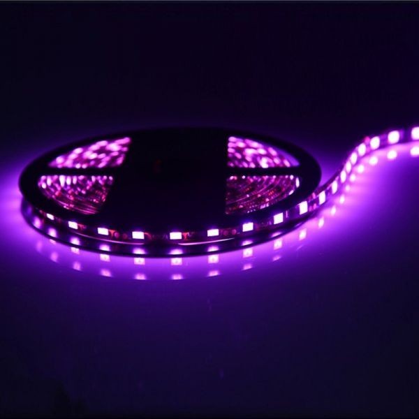 LEDテープライト ピンク 12V 5M 5050SMD 黒ベース 300連 防水 切断可 両面テープ付 正面発光 LEDテープ DD14拍卖