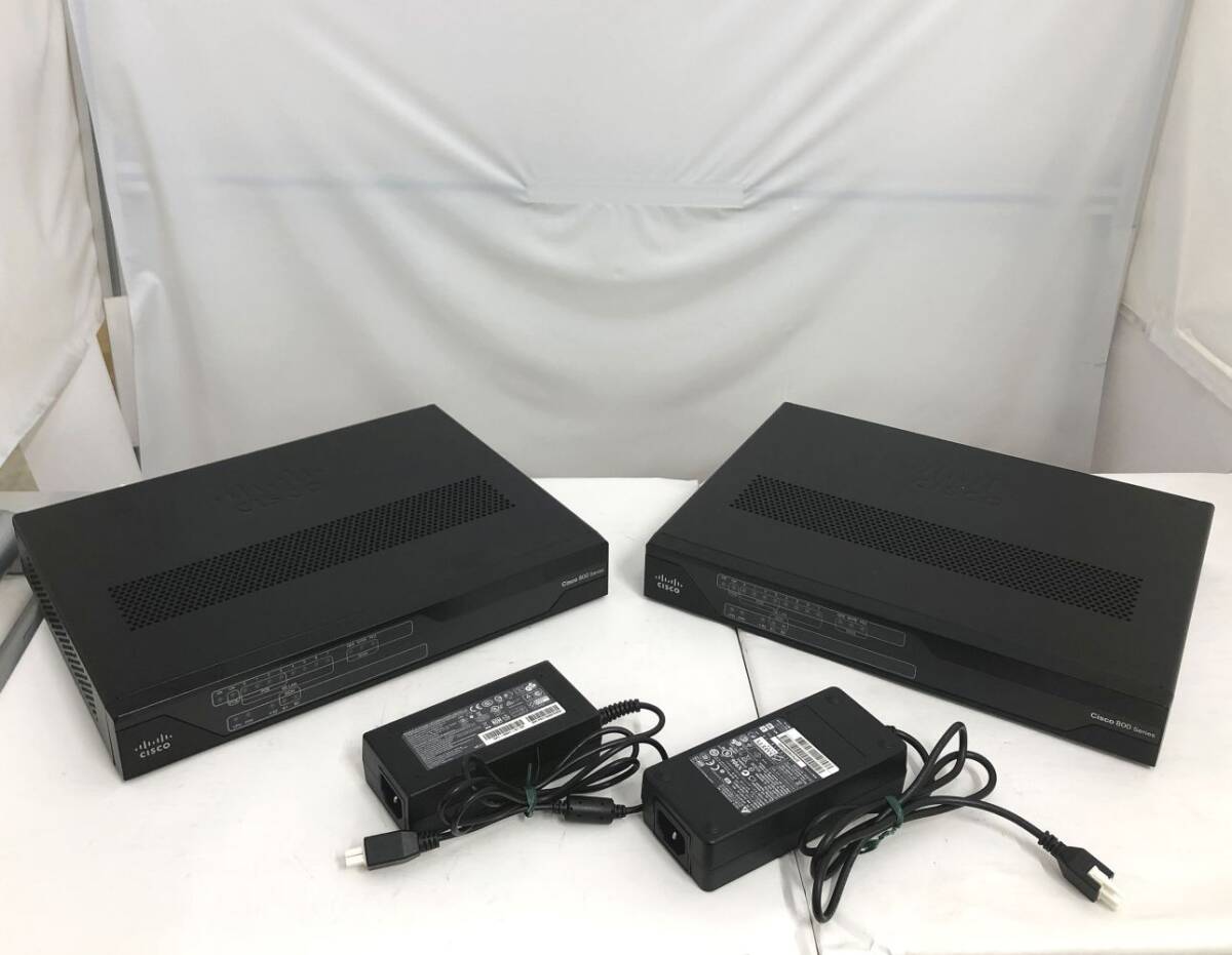 ■【ACアダプタ付き】【2台セット】Cisco/シスコ C891F サービス統合型ルータ 初期化済み 即日発送 一週間返品保証【H25042811】拍卖