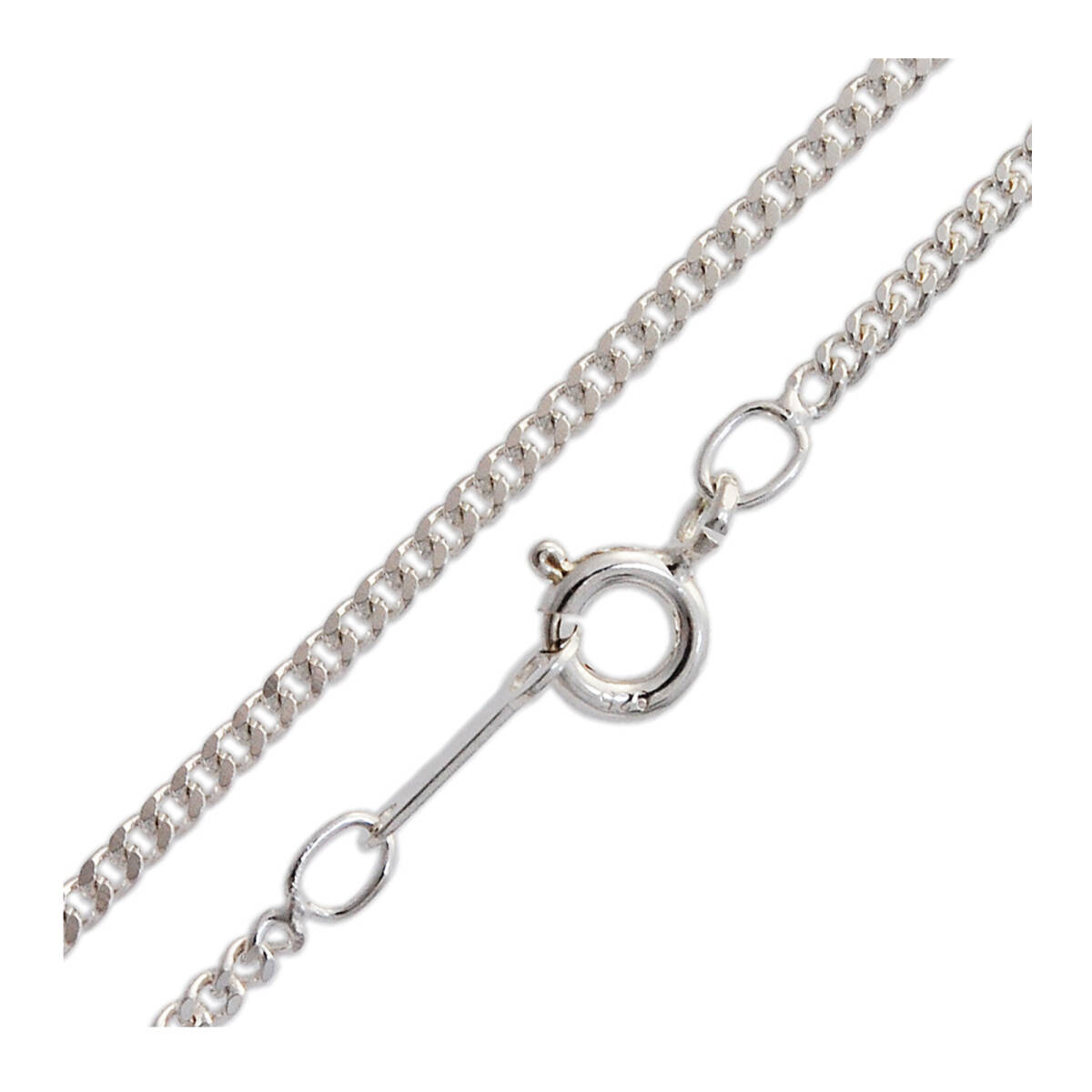 キューバリンク925シルバーネックレスチェーン N-CH006/50CM拍卖