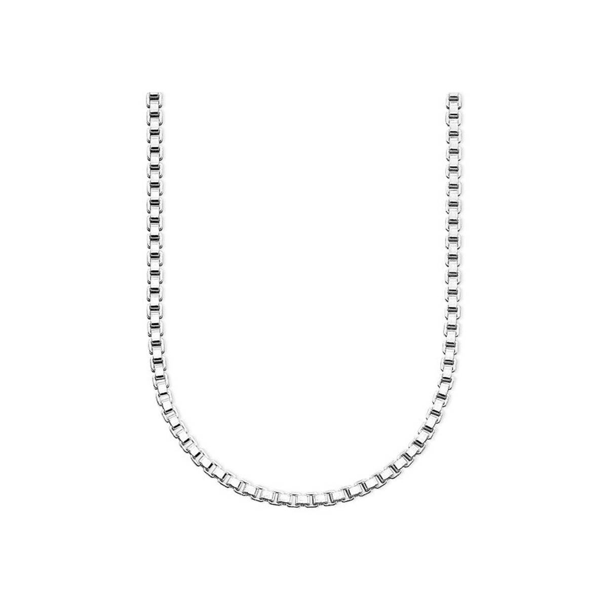 50cm ボックスチェーン925シルバーネックレスチェーン 925刻印あり KHUN-N001/50拍卖