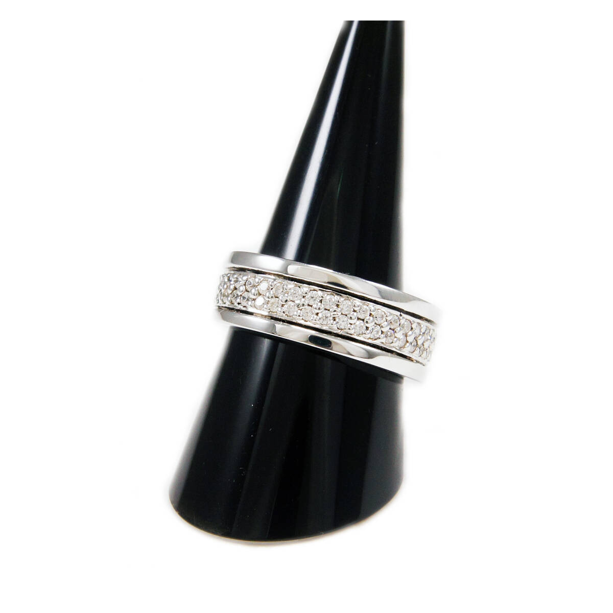 14号 15号 16号 19号 ダブルエタニティ925シルバーロジウムメッキリングGF-16690拍卖