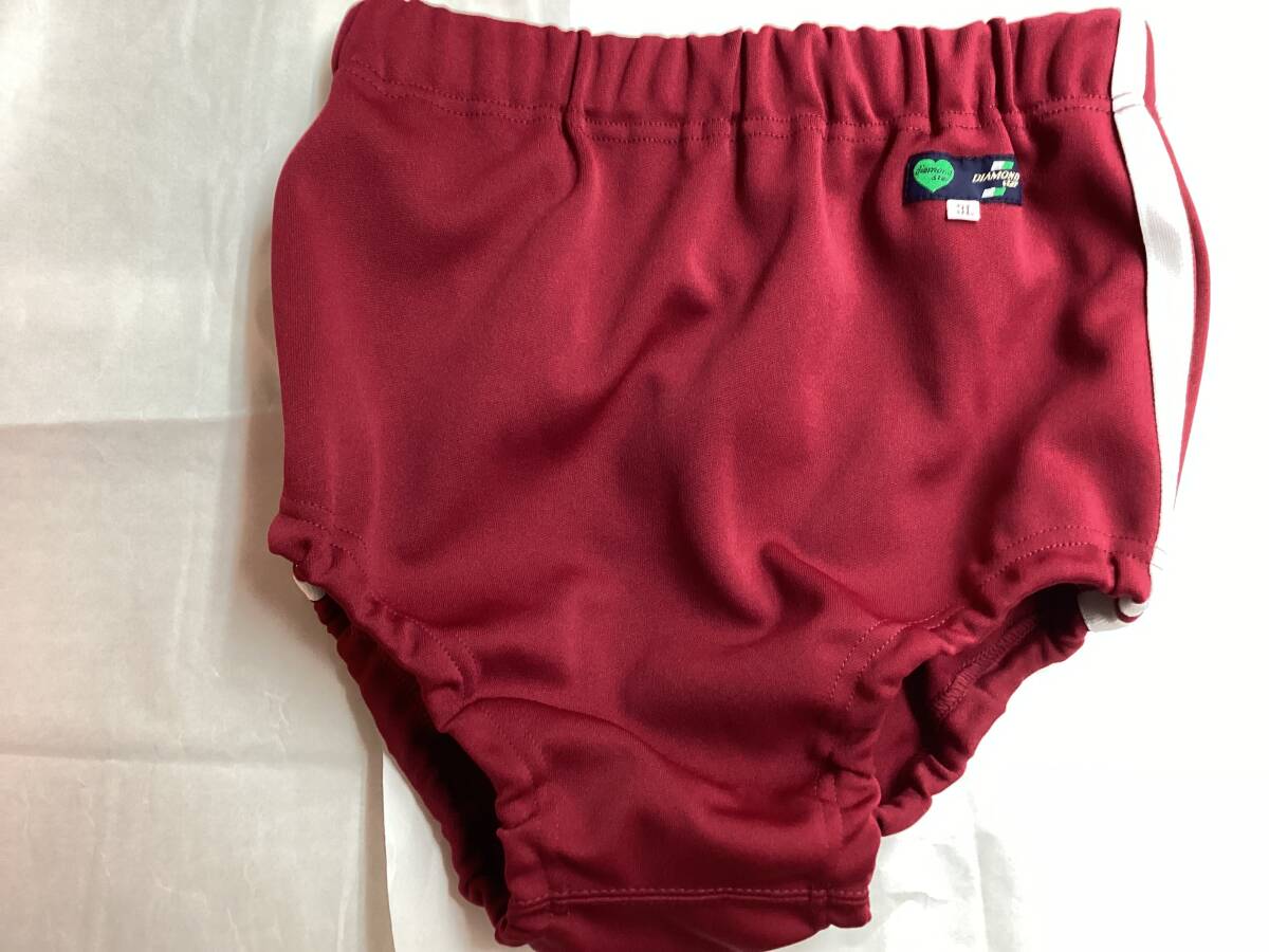 ブルマ エンジ 白2本線 3L 新品 匿名配送 郵便局 コンビニ受取可拍卖