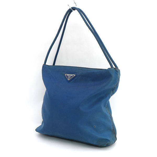 ■ プラダ セミショルダーバッグバッグ ナイロン ブルー (0990014676)拍卖