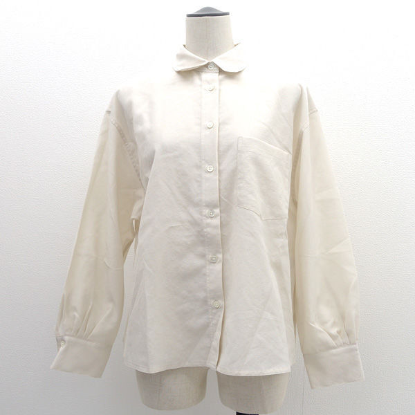 ★ ユナイテッドアローズ バックタックシャツ 長袖シャツ ベージュ フリーサイズ 1611-105-2390 (0220516894)拍卖