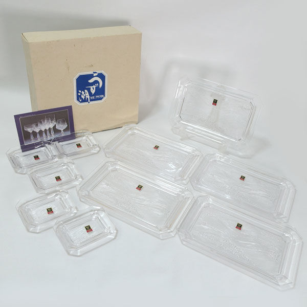 ★ カガミクリスタル ガラス カガミクリスタル うず潮 刺身セット(5客) 8056CR (0220529525)拍卖