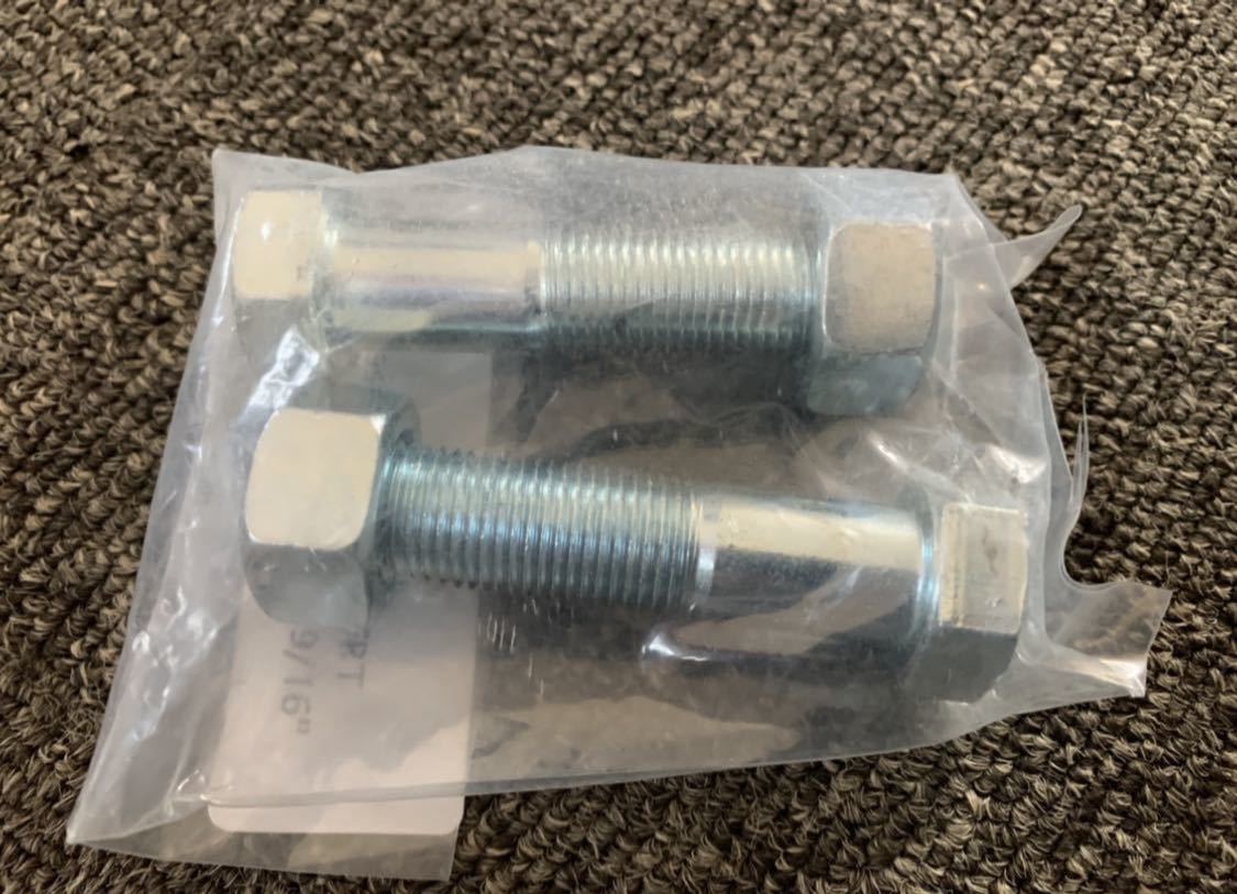 59~64 インパラ フロントロアーアームボルト 9/16inc左右セット。ベルエア ビスケイン ハイドロ ローライダー拍卖