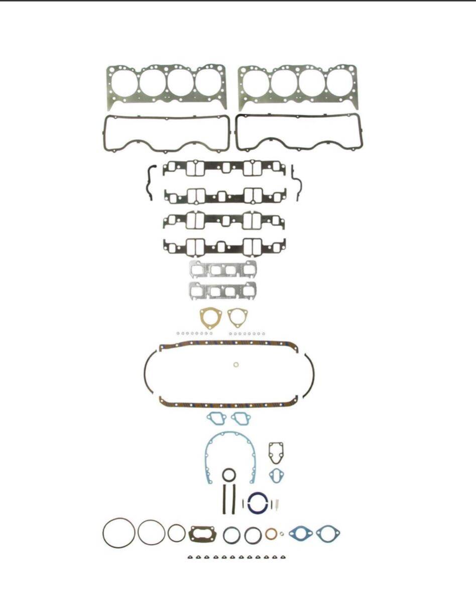 シボレー348 409エンジン用フェルプロガスケットキット。Fel-Pro インパラ ベルエア カマロ コルベット シェベル エルカミーノノバGM拍卖