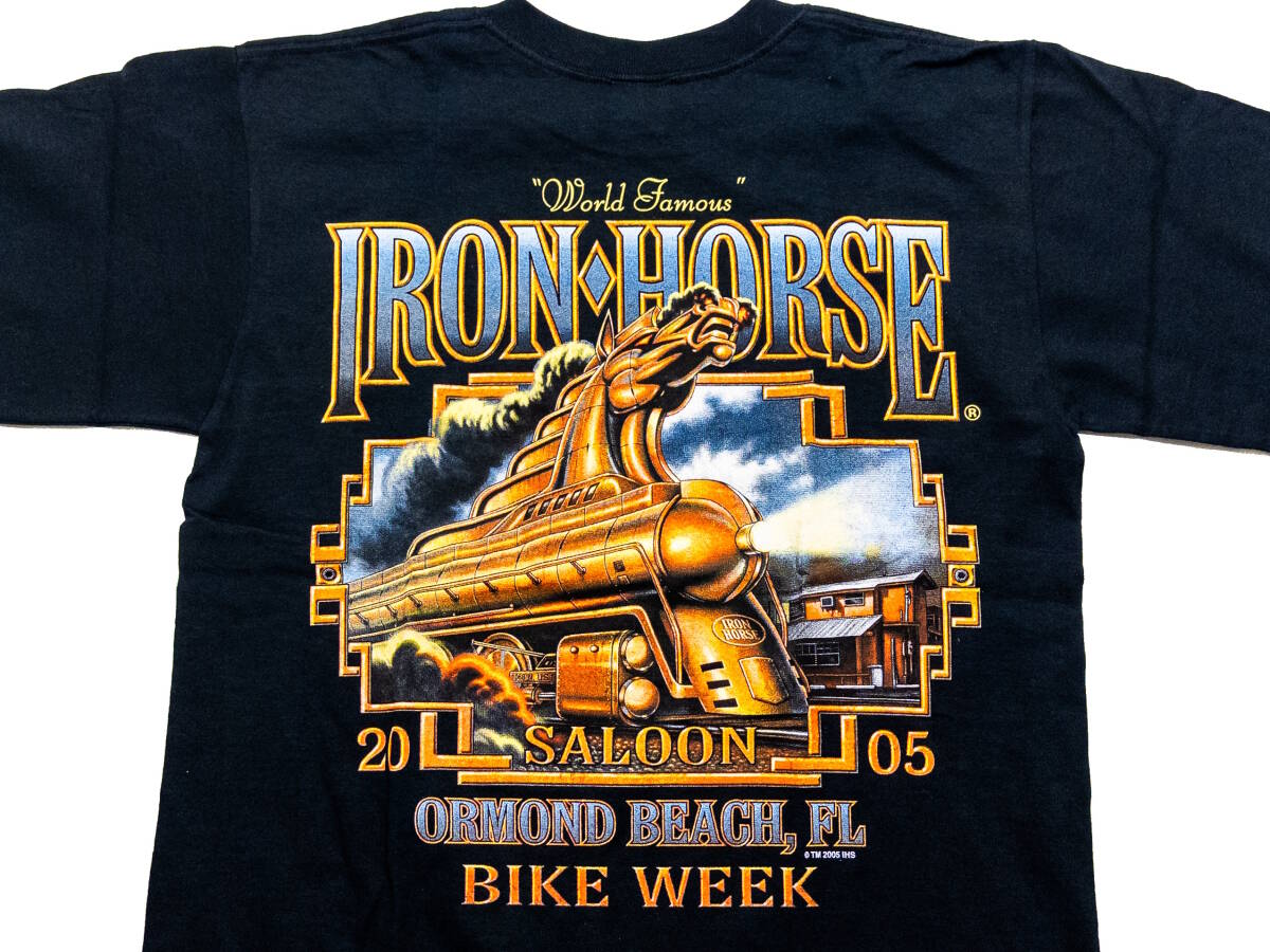 3Q売切!税無し◇【USA買付/イベント限定品】IRON HORSE 2005 Tシャツ Sサイズ★バイカーズ★検ハーレーダビッドソン★★0718-13拍卖