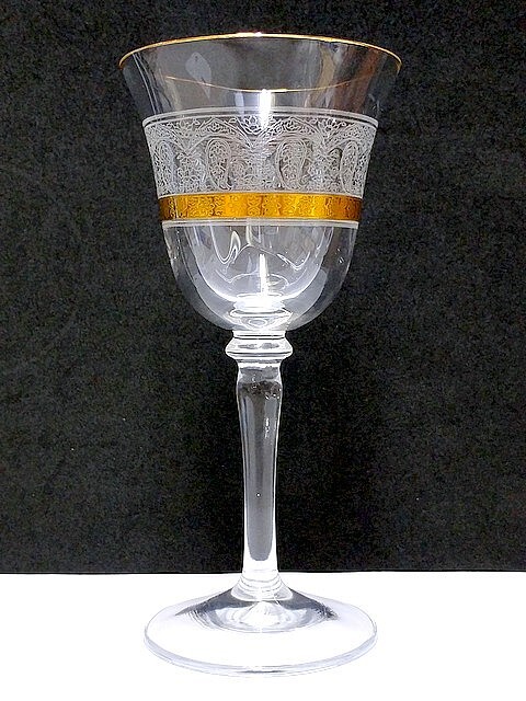 3QV売切!税無し☆マリオバレンチノ★ワイングラス★金彩★MARIO VALENTINO★現状★現品限り★0704-2拍卖