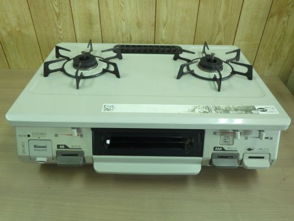 動作保証・Rinnai リンナイ ガスコンロ ガステーブル RT64JHS-R 都市ガス用 右強化力 ホース付き Siセンサー 水無し片面焼きグリル拍卖