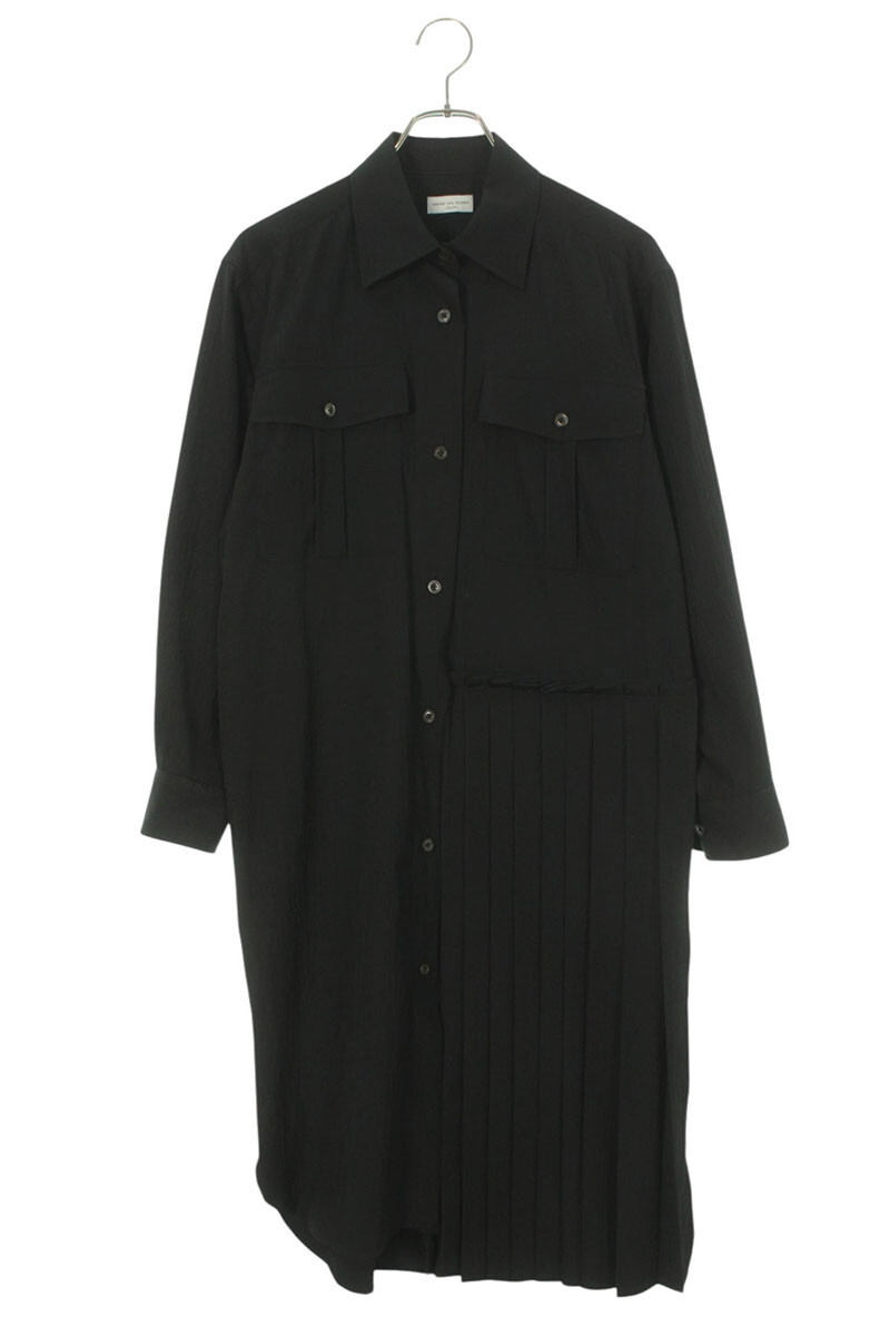 ドリスヴァンノッテン サイズ:34 シアサッカーアシンメトリーシャツワンピース 中古 BS99拍卖