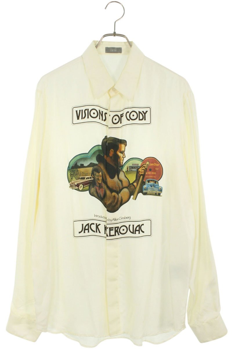 ディオール サイズ:41 013C501A5629 フロントデザインシルク長袖シャツ 中古 BS99拍卖