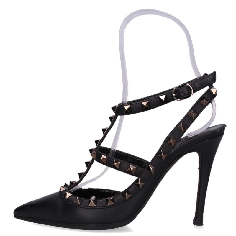 ヴァレンティノガラヴァーニ サイズ:37 ロックスタッズストラップピンヒールパンプス 中古 BS99拍卖
