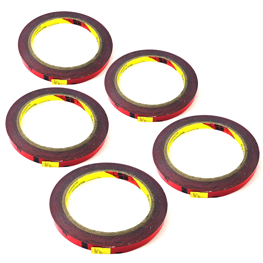 3Mテープ 強力両面テープ パーツ取付補強 長さ150cm 幅8mm アクセサリ 内装 外装 自動車用 5巻拍卖