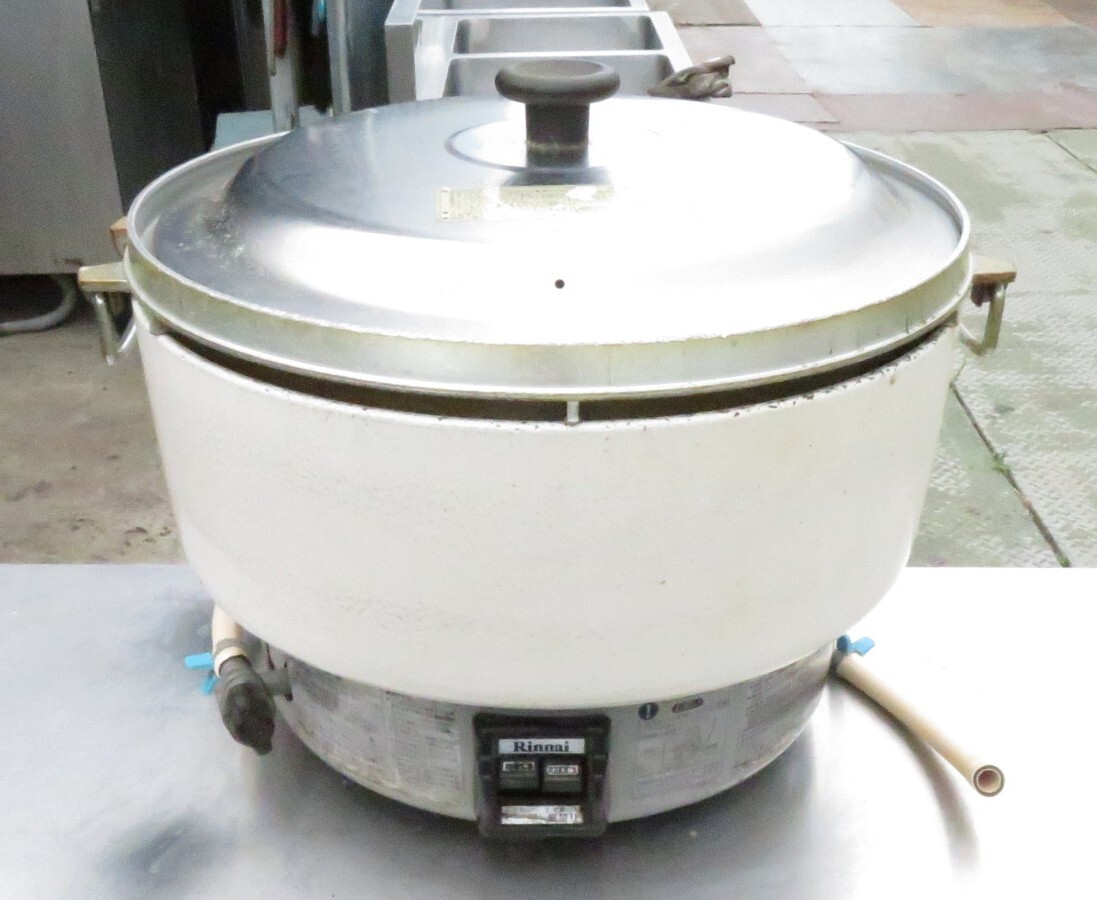 【保証付】16年製 リンナイ 業務用ガス炊飯器・炊飯ジャー RR-40S1-F 都市ガス 8L 4升 MT2507071119拍卖