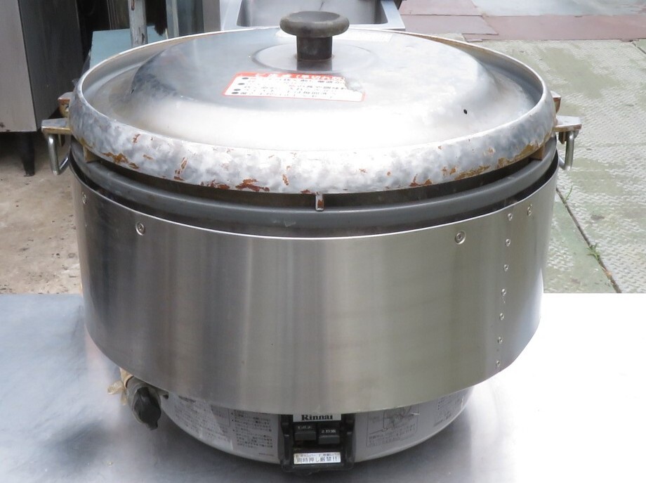 【保証付】19年製 リンナイ業務用ガス炊飯器 RR-50S2 都市ガス用 9L 5升炊き MT2507070959拍卖