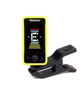 【チューナー】D'Addario フルカラーチューナー 【YELLOW】 ギター ベース ウクレレ いろいろな楽器に使える PW-CT-17-YELLOW拍卖