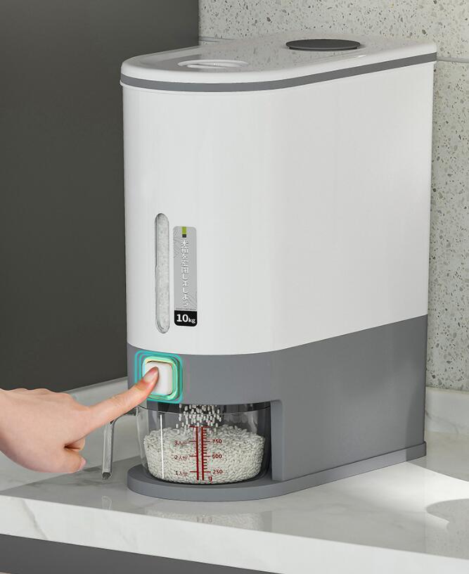 新作推薦米びつ こめびつ 計量 10KG ライスボックス 省スペース 保存容器 キッチン 収納 密閉 湿気防止 防虫 防水 計量カップ付拍卖