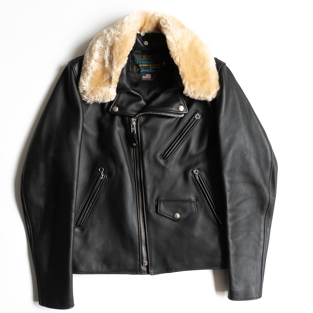 【JOURNAL STANDARD別注】SCHOTT【613JSS/ダブルライダースジャケット】38 USA製 ショット 25070108拍卖