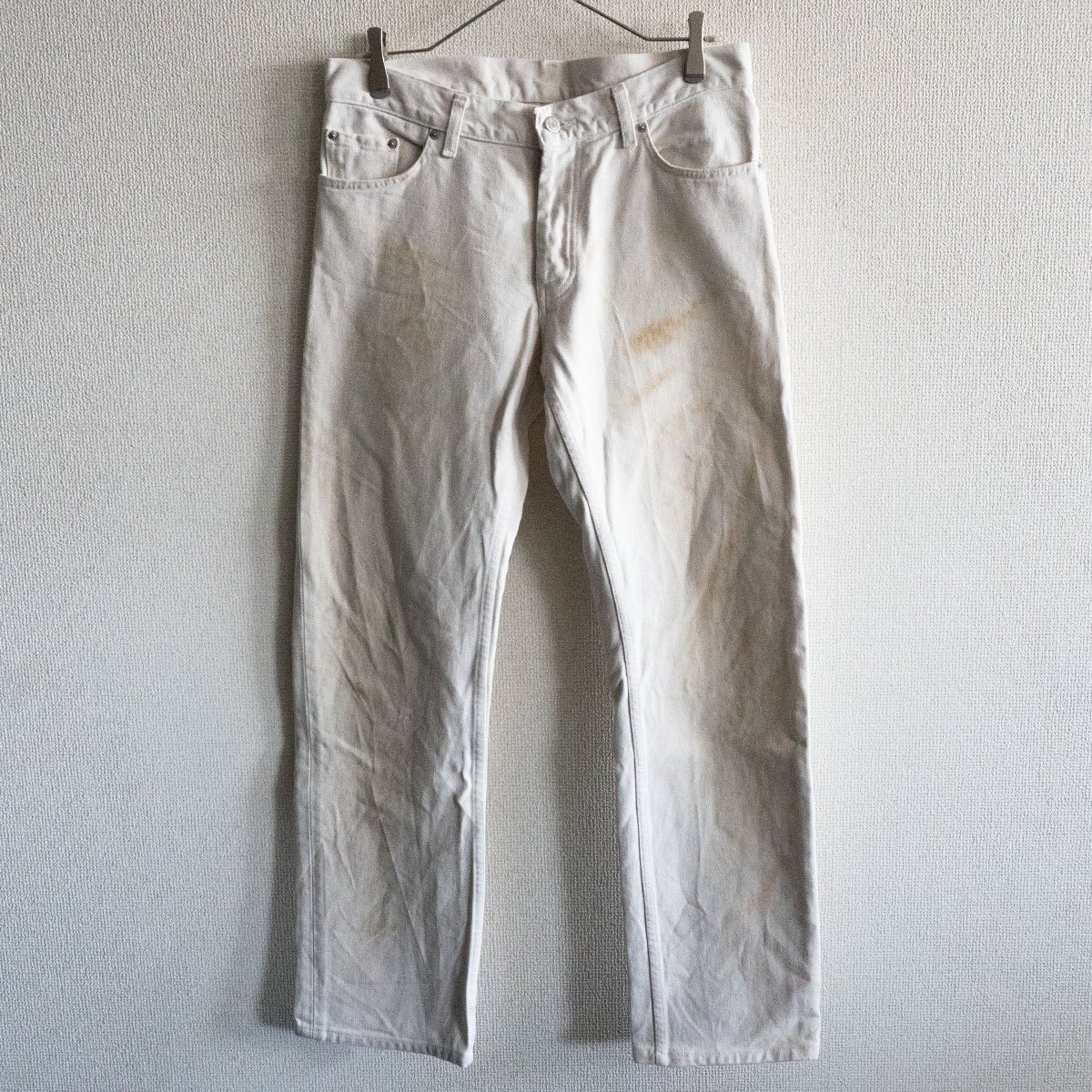 【90s/アーカイブ】 HELMUT LANG【 錆加工 デニム パンツ 】31 ヘルムートラング 25070610拍卖