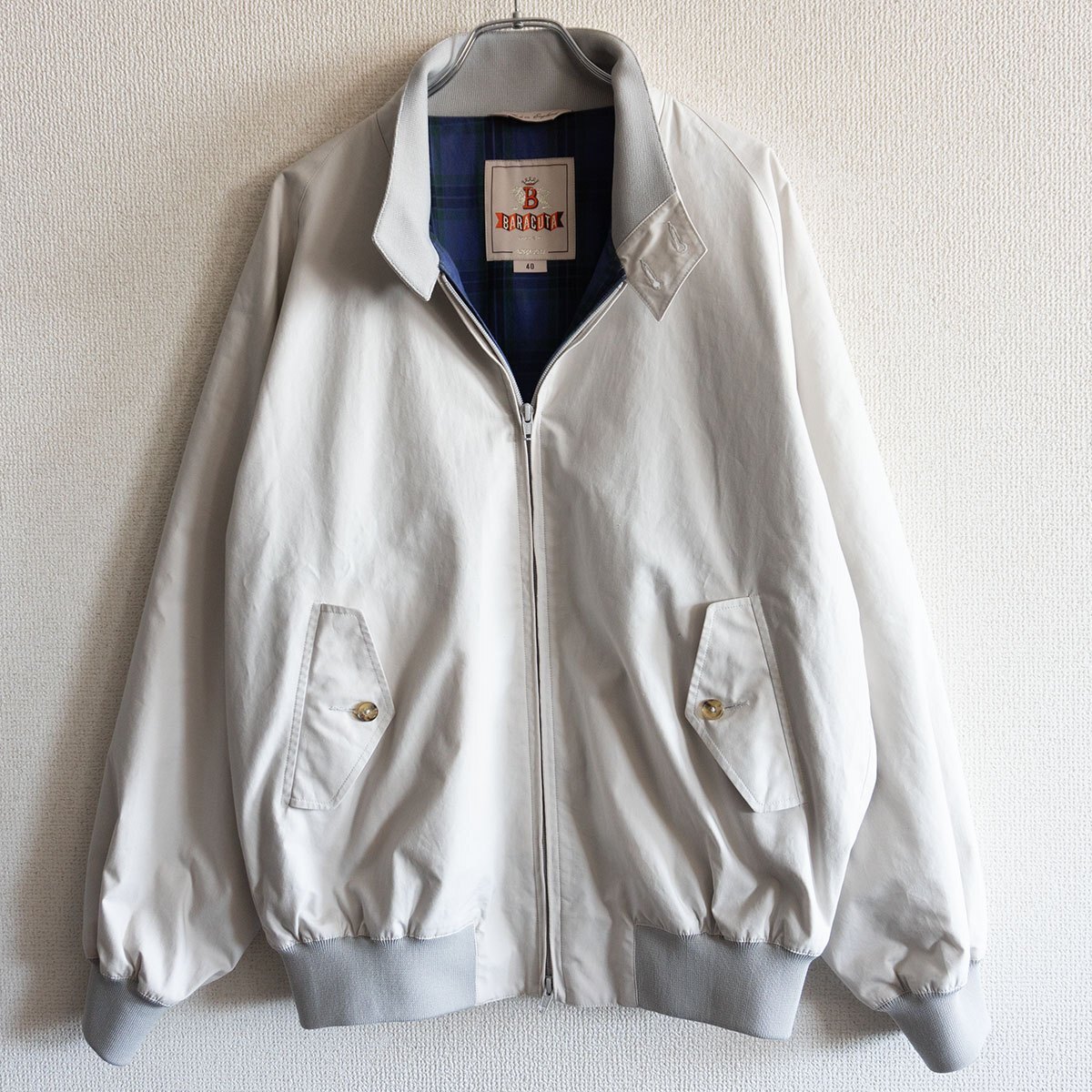 【BEAMS PLUS別注】 BARACUTA 【G9 スウィングトップ ハリントンジャケット】 【クラシックフィット】40 バラクータ 25070702拍卖