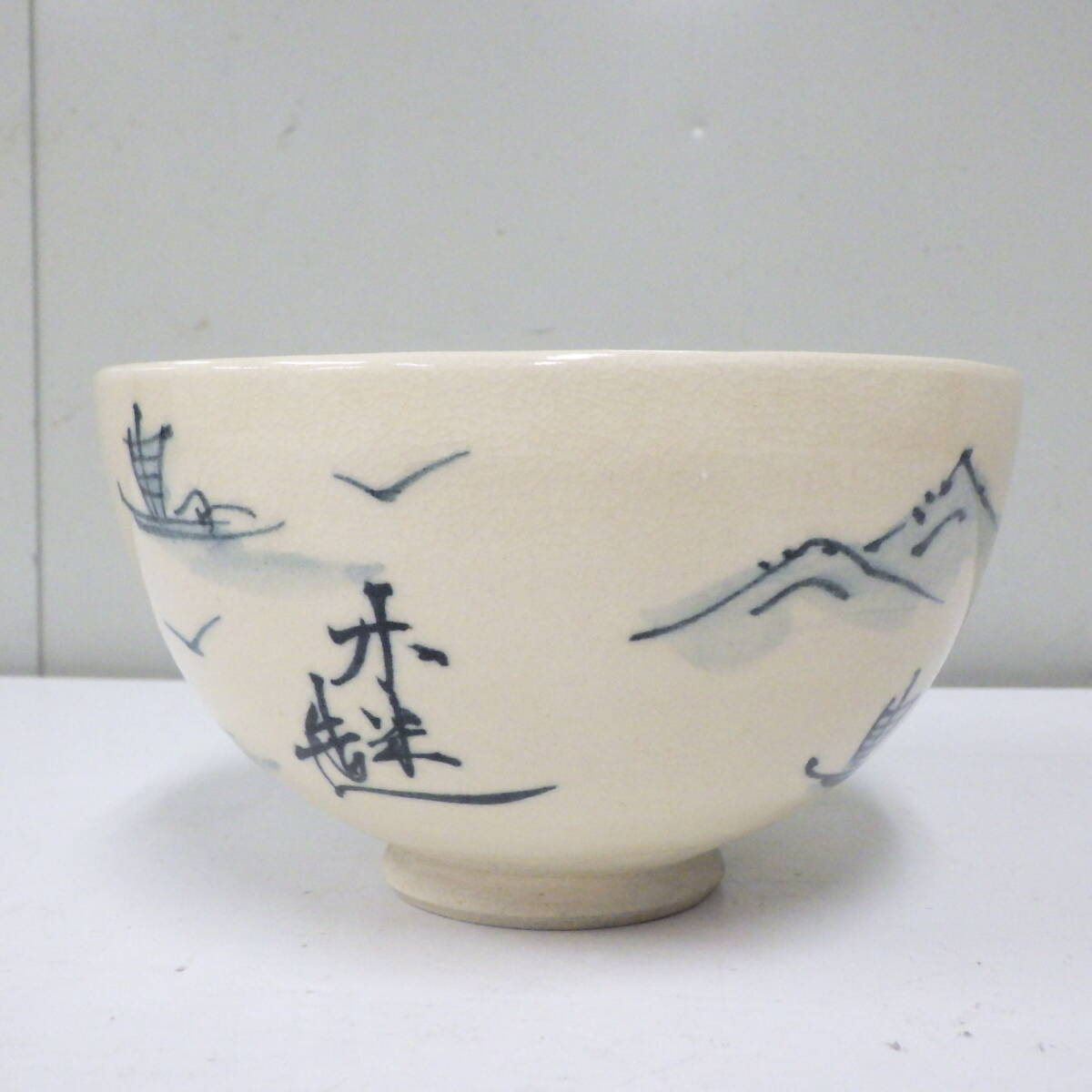 昭和 レトロ アンティーク 寛 木米写 茶碗 茶道具 抹茶器 抹茶道具 茶懐石 茶事 抹茶碗 陶器 青木木米 詳細不明拍卖