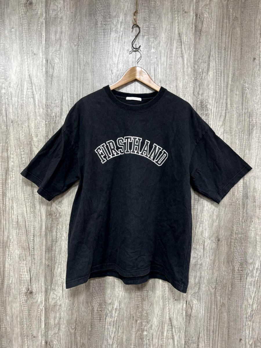 Firsthand ファーストハンド 半袖 プリントロゴ Tシャツ sizeL/黒 ■◆ メンズ拍卖