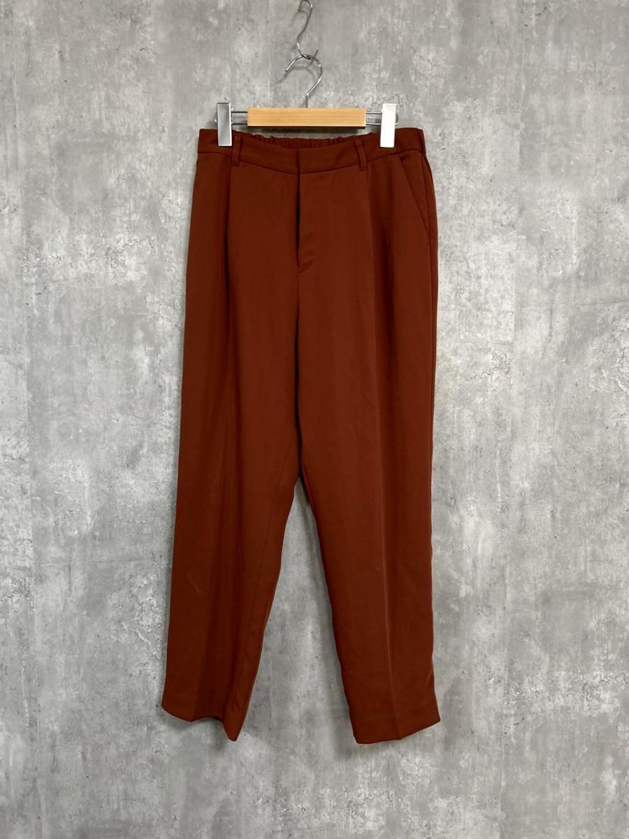 ネコポスOK INDIVI インディヴィ スラックス パンツ size41/茶 ■◆ レディース拍卖
