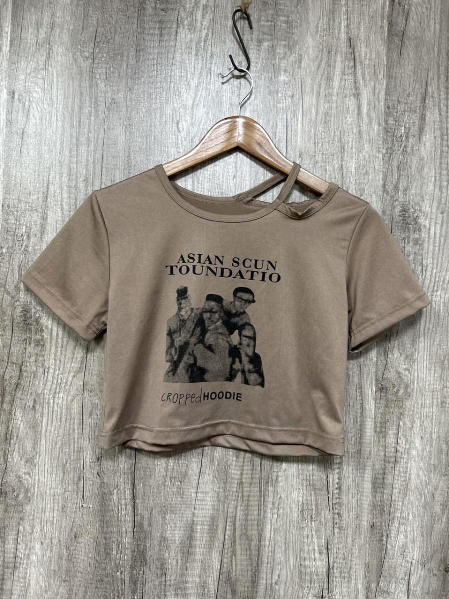 ネコポスOK MAISON DE THERESE メゾン ド テレーズ 半袖 プリント Tシャツ 茶 ■◆ レディース拍卖