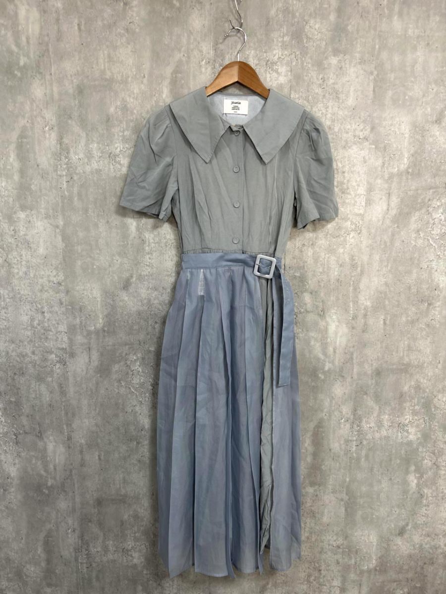 ネコポスOK jouetie ジュエティ ラップレイヤードワンピース ワンピース sizeM/水色 ◆■ レディース拍卖