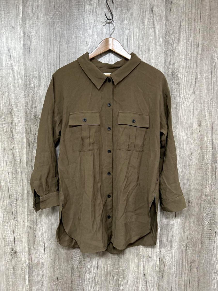 ネコポスOK URBAN RESEARCH Sonny Label アーバンリサーチサニーレーベル 長袖 無地 ネル シャツ sizeF/茶 ■◇ レディース拍卖