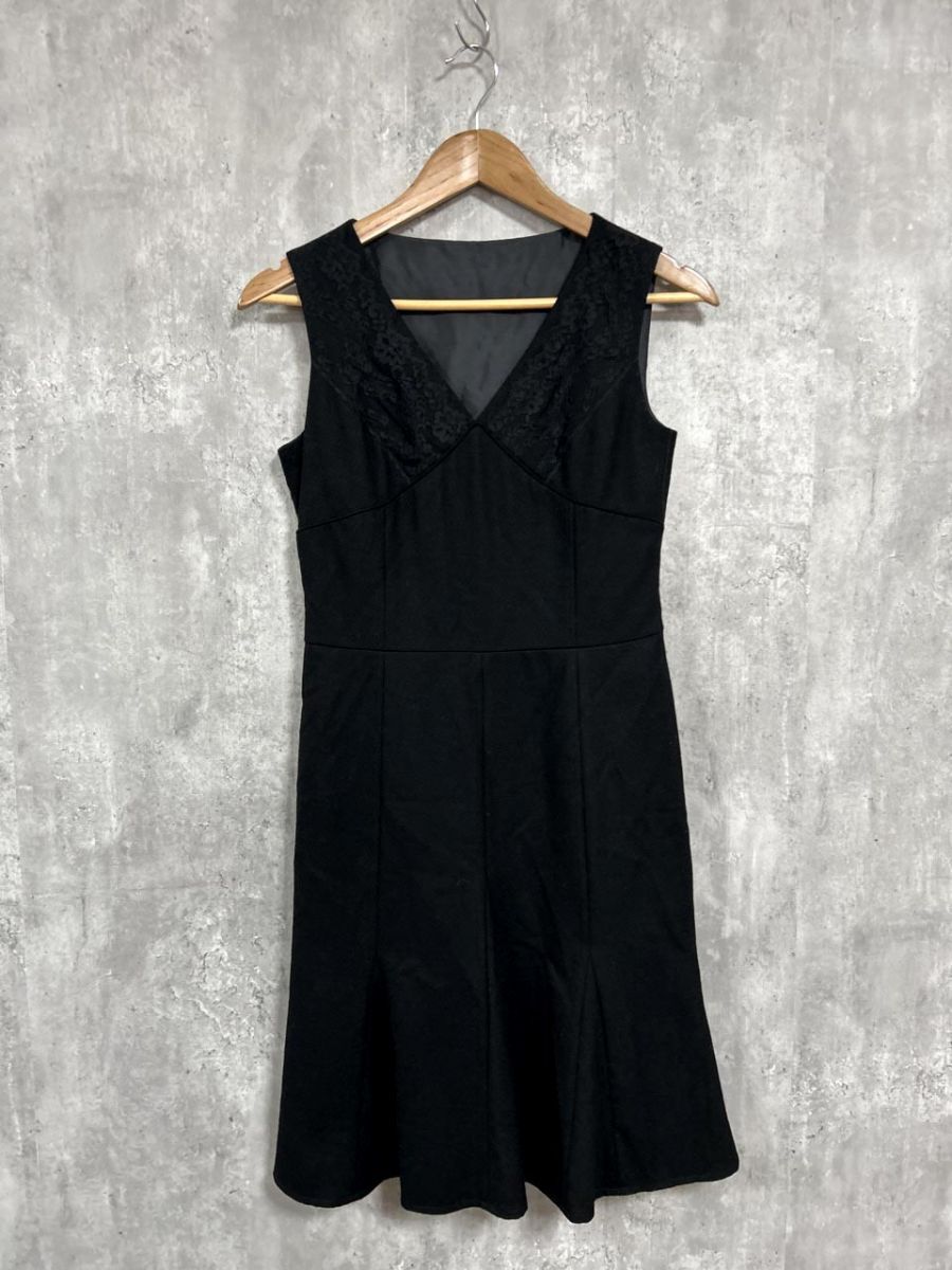 peyton place レース フォーマル Aライン ワンピース sizeM/黒 ◇■◎ レディース拍卖
