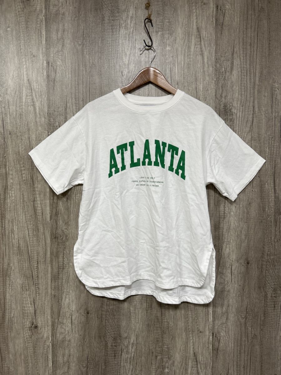 ネコポスOK Discoat ディスコート 半袖 プリントロゴ Tシャツ sizeF/白 ■◆ レディース拍卖