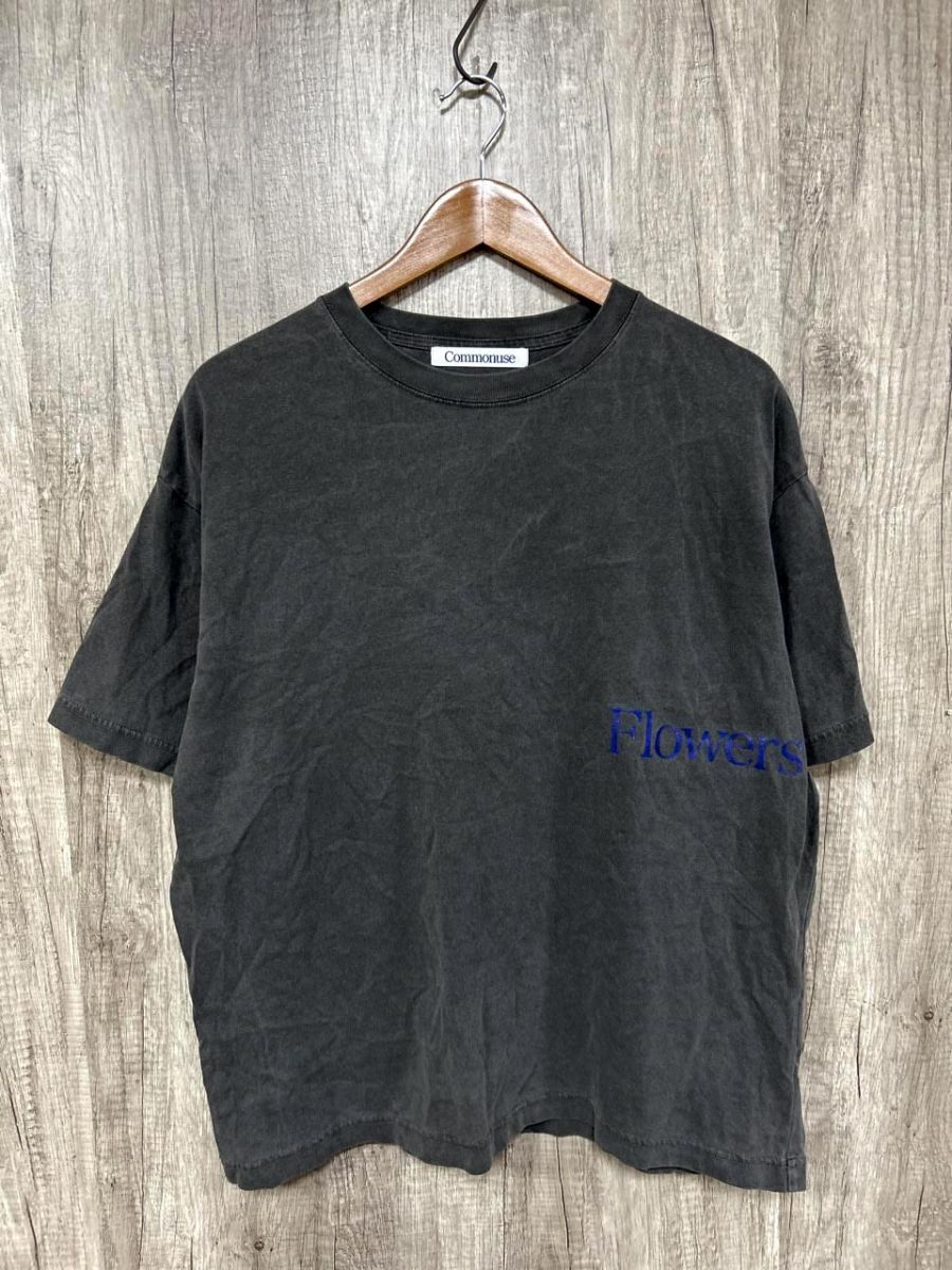 ネコポスOK Commonuse」 ヴィンテージライク Flowers Tシャツ sizeM/グレー ■◆ メンズ拍卖