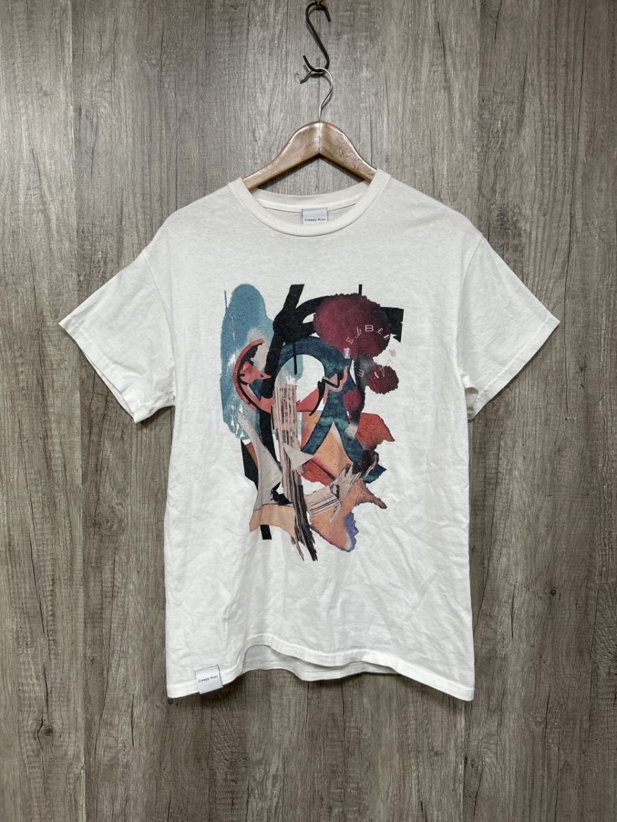 ネコポスOK Creepy Nuts 綿100% Tシャツ sizeM/白 ■◆ メンズ拍卖