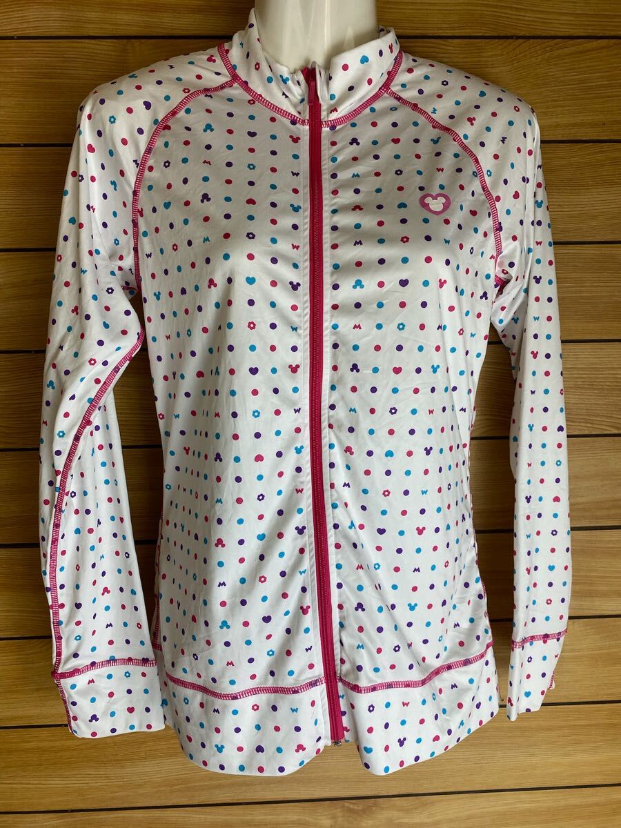 美品! イグニオ ディズニー 160cm レディース ラッシュガード ホワイト ドット IGNIO拍卖