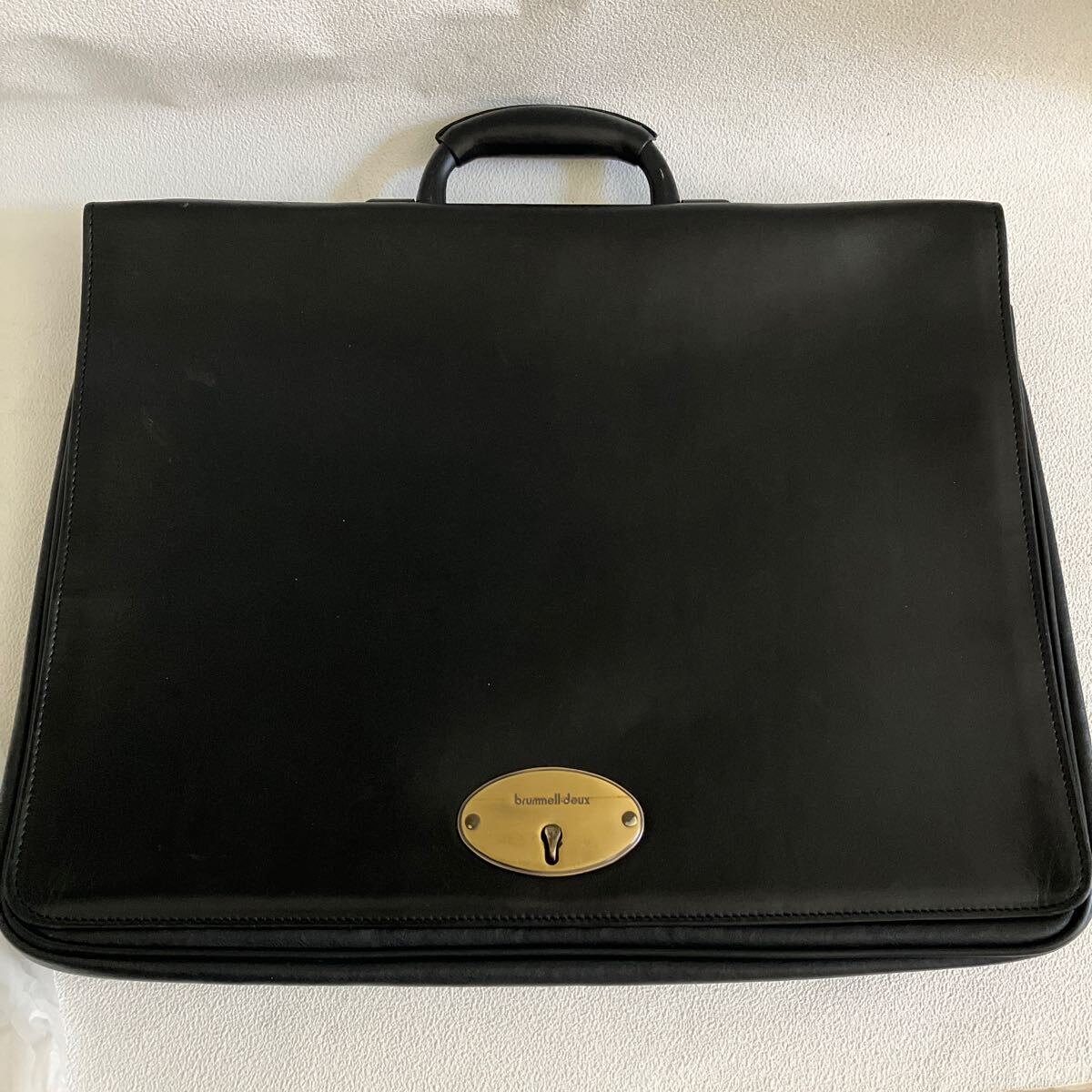 e94③100 ビジネスバッグ ブリーフケース 黒 MARUEM ブラック バッグ ビジネス A4 brumell-deux拍卖