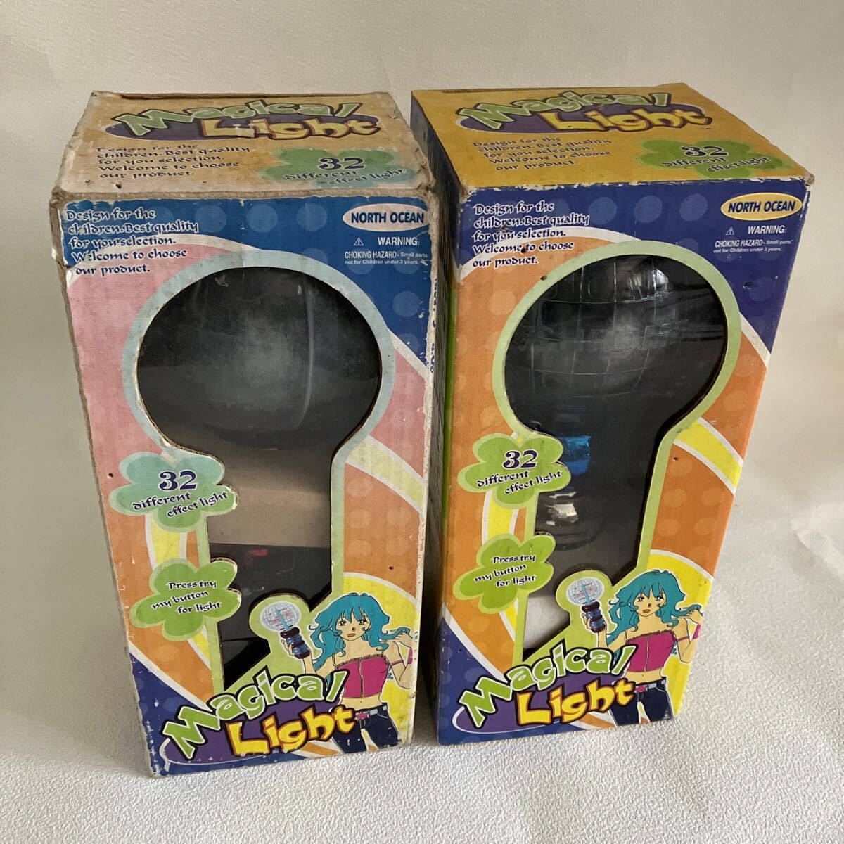 e98-60 マジカルライト ペンライト ペンラ 2個 セット 動作未確認 おもちゃ 光るおもちゃ 電池 古い拍卖