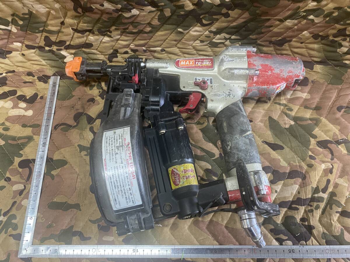 J6314 MAX マックス TD-341 ターボドライバ 常圧 ねじ打機 ねじ打ち機 ネジ エアーツール エアー工具拍卖